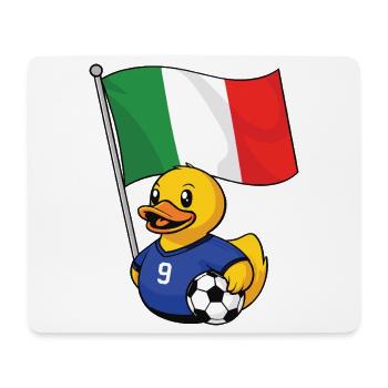 Maillot de supporter italien de football pour les supporters fiers - Tapis de souris (format paysage) - blanc - Devant