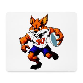 Füchse Rugby / Football - Mouse Pad (horizontal) - white - Front