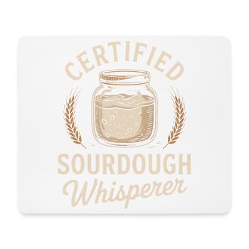 Chuchoteur certifié de levain - Tapis de souris (format paysage) - blanc - Devant