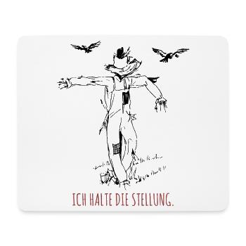 Ich halte die Stellung Lustiges Shirt  - Mousepad (Querformat) - Weiß - Vorne