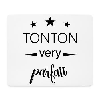 tonton parfait / cadeau tonton - Tapis de souris (format paysage) - blanc - Devant
