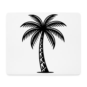 Palme - Mousepad (Querformat) - Weiß - Vorne