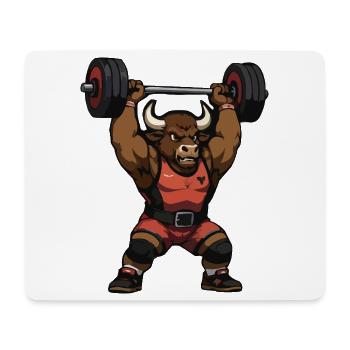 Conception d’impression Taurus Power Strongman - Tapis de souris (format paysage) - blanc - Devant