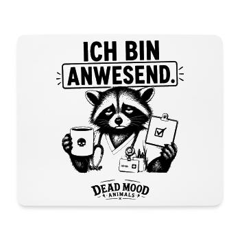 Lustiges Waschbär Pflege Humor Geschenk - Mousepad (Querformat) - Weiß - Vorne