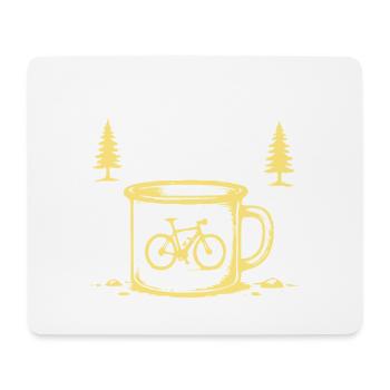 Gravel Kaffee Natur Illustration - Mousepad (Querformat) - Weiß - Vorne