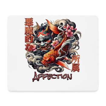 Devilish Hannya Art - Mousepad (Querformat) - Weiß - Vorne