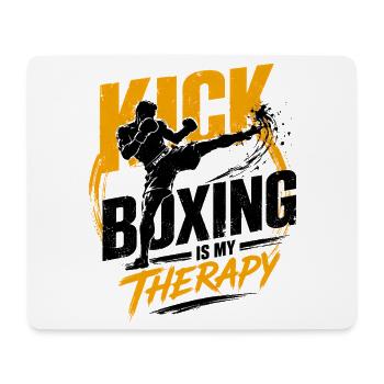 Kickboxing Gift for Boxer and Muay Thai Fighter - Mouse Pad (horizontal) - white - Front