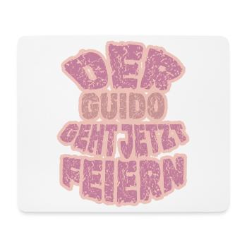 Parti Guido - Tapis de souris (format paysage) - blanc - Devant