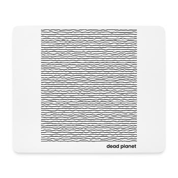 Geometrische wellenförmige Linien - Mousepad (Querformat) - Weiß - Vorne
