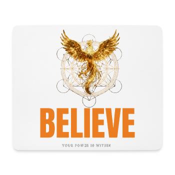 Glaube, deine Kraft liegt in dir - Mousepad (Querformat) - Weiß - Vorne