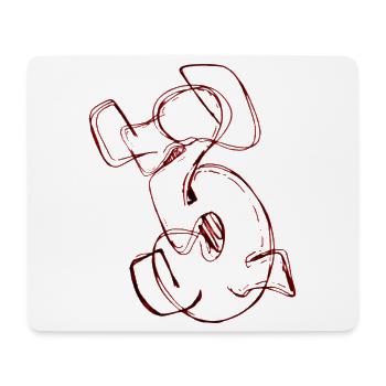 Favourite number 3 Three 3 - Mouse Pad (horizontal) - white - Front