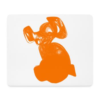 Der orange Hund - Mousepad (Querformat) - Weiß - Vorne