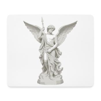 Geflügelter Engel mit Speer-Illustration - Mousepad (Querformat) - Weiß - Vorne
