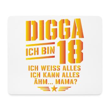 18. Geburtstag Junge Mädchen 18 Jahre 2008 lustig - Mousepad (Querformat) - Weiß - Vorne