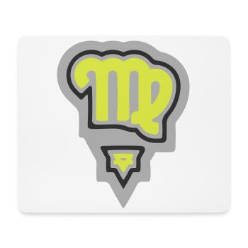 Zodiac Tribal Virgo and Earth - Mouse Pad (horizontal) - white - Front