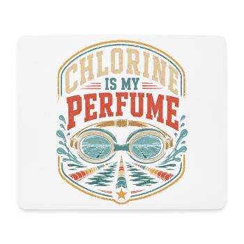 Schwimmer schwimmen Pool-Chlorine Vintage Schwimm - Mousepad (Querformat) - Weiß - Vorne