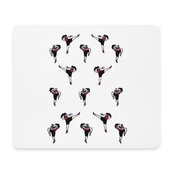 Boxinggirl - Mousepad (Querformat) - Weiß - Vorne