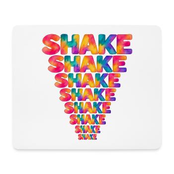 Shake – bunte Aquarelltypografie im Dreieck - Mousepad (Querformat) - Weiß - Vorne