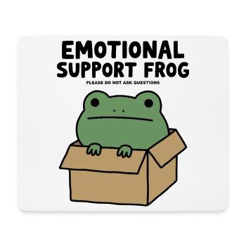 Emotionaler Unterstützungsfrosch - Mousepad (Querformat) - Weiß - Vorne