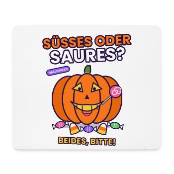 Halloween- Süßes oder Saures Halloween? Beides! - Mousepad (Querformat) - Weiß - Vorne