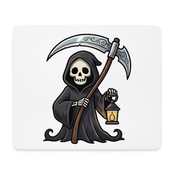 Reaper mit Laterne - Mousepad (Querformat) - Weiß - Vorne