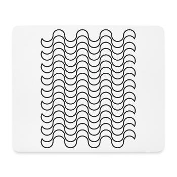Wellenmuster - Mousepad (Querformat) - Weiß - Vorne