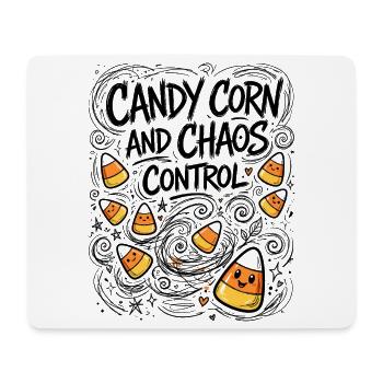 Candy Corn and Chaos Control – Halloween - Mousepad (Querformat) - Weiß - Vorne