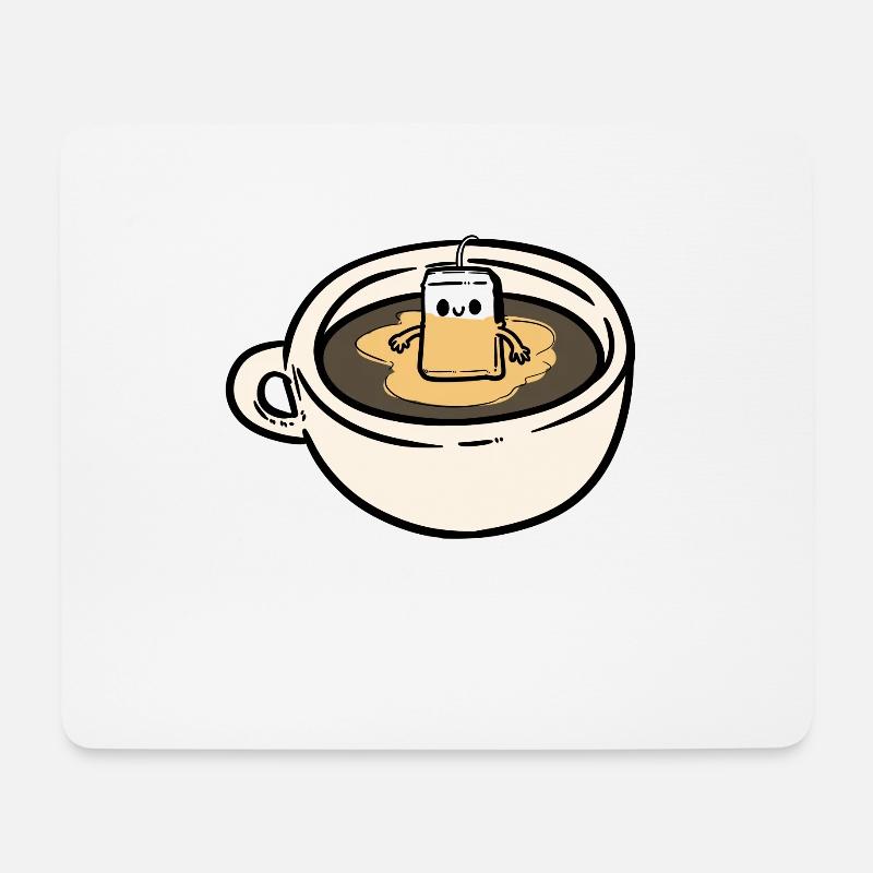 It's a Tea - Mousepad (Querformat) - Weiß