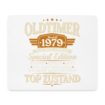 Oldtimer 1979 Jahrgang geboren Geburtstag Geschenk - Mousepad (Querformat) - Weiß - Vorne