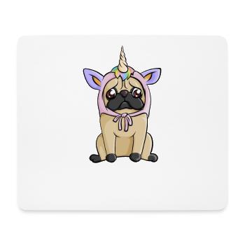Pug unicorn costume dog gift - Mouse Pad (horizontal) - white - Front