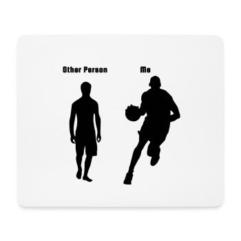 Basketballer Trikot Sport Ballsport Geschenk - Mousepad (Querformat) - Weiß - Vorne