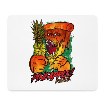 Cadeau d'amoureux des gorilles à l'ananas Pizza d'Hawaï - Tapis de souris (format paysage) - blanc - Devant