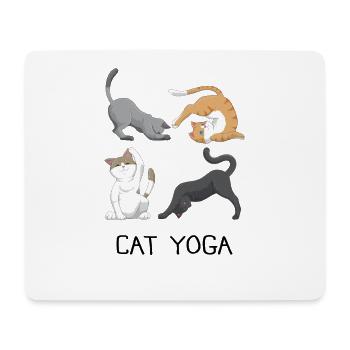 Yoga Cats Meditation Cat lovers gift - Mouse Pad (horizontal) - white - Front