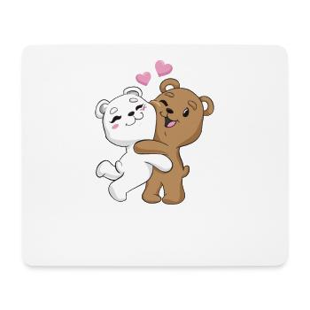 Hug Bear Gift Couple Bear Valentine's Day - Mouse Pad (horizontal) - white - Front