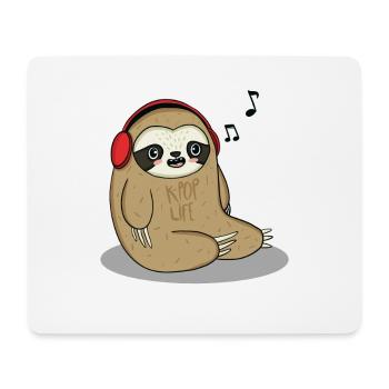 faultier sloth k pop rock musik korea asien band - Mousepad (Querformat) - Weiß - Vorne