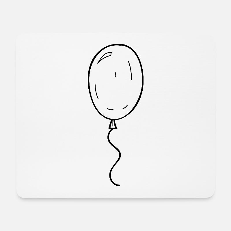Luftballon Symbol Geburtstag Feier Party Geschenk - Mousepad (Querformat) - Weiß