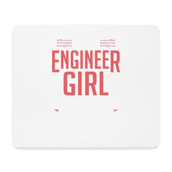 I'm An Engineer Girl Funny Female Engineering - Mouse Pad (horizontal) - white - Front
