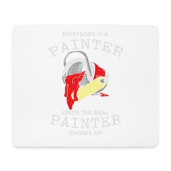 Peintre Paintint Paintbrushes Color Gift - Tapis de souris (format paysage) - blanc - Devant