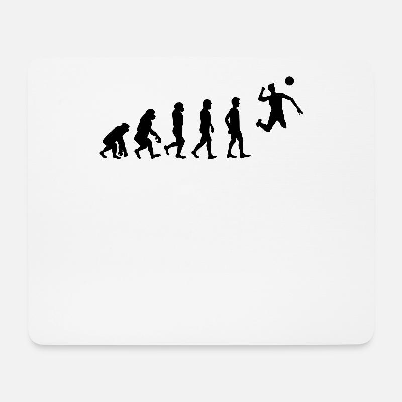 Faustball Fistball Faustballer Sportler Evolution - Mousepad (Querformat) - Weiß