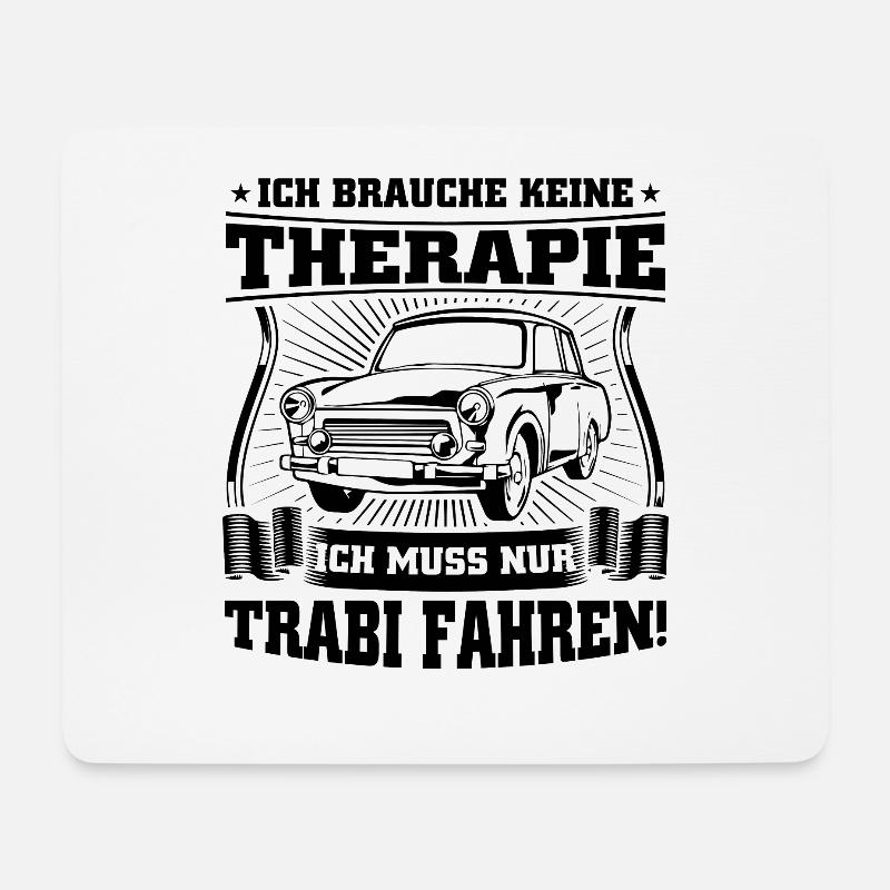 Trabi Pappe Ossi DDR Ostdeutschland Kult Therapie - Mousepad (Querformat) - Weiß