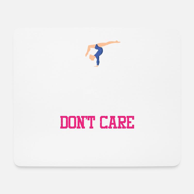 Turnerin Mädchen Chalky Hair Acrobatic Gymnastic Team - Mousepad (Querformat) - Weiß