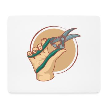 Gärtner Garten Garten Gartenschere Cutter Hobby Geschenk - Mousepad (Querformat) - Weiß - Vorne