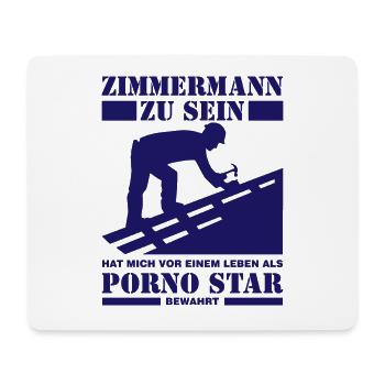 Zimmermann zu sein Handwerker Geschenk Werkzeug - Mousepad (Querformat) - Weiß - Vorne