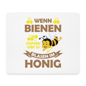 Wenn bienen Blumen Imker Umwelt Honig - Mousepad (Querformat) - Weiß - Vorne
