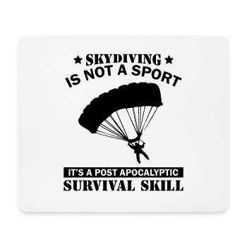 Skydiving Geschenk Skydiving Fallschirmspringen - Mousepad (Querformat) - Weiß - Vorne