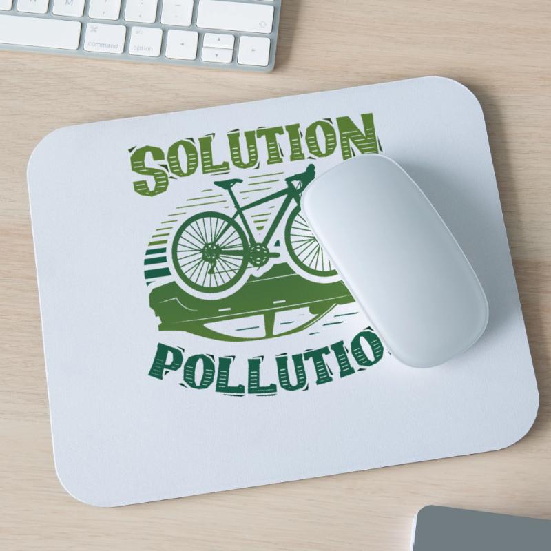 Solution de Polution Protection de l’environnement Cyclisme Tapis de souris (format paysage)
