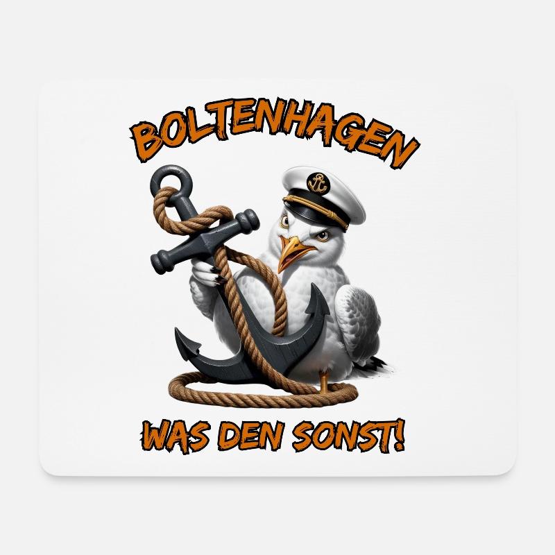 Boltenhagen was den sonst ! - Mousepad (Querformat) - Weiß