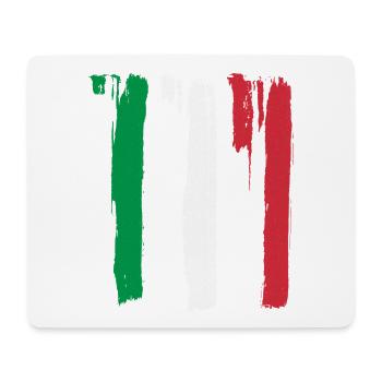 Drapeau italien - Tapis de souris (format paysage) - blanc - Devant