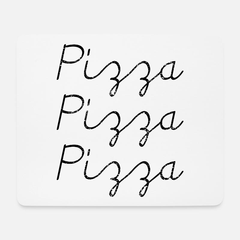 Pizza PiZZa PIZZA - Mousepad (Querformat) - Weiß