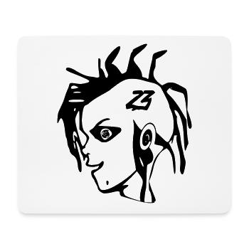 Tekno punk 23 - Tapis de souris (format paysage) - blanc - Devant